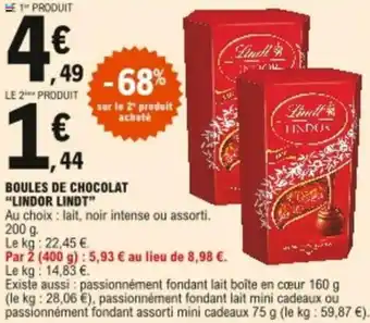 E.Leclerc Boules de chocolat offre