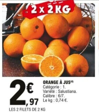 E.Leclerc Orange à jus offre