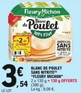 E.Leclerc Blanc de poulet sans nitrite offre