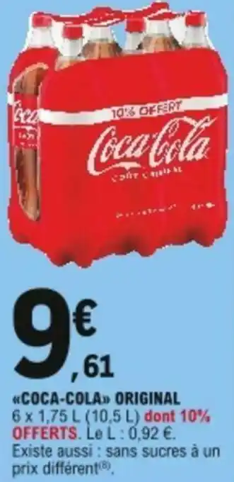 E.Leclerc Coca-cola original offre