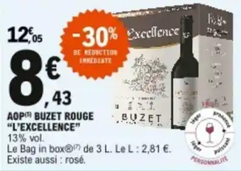 E.Leclerc AOP buzet rouge offre