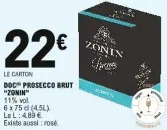 E.Leclerc Doc prosecco brut offre