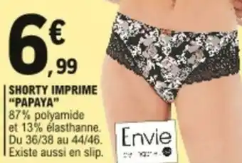 E.Leclerc Shorty imprime "papaya" offre