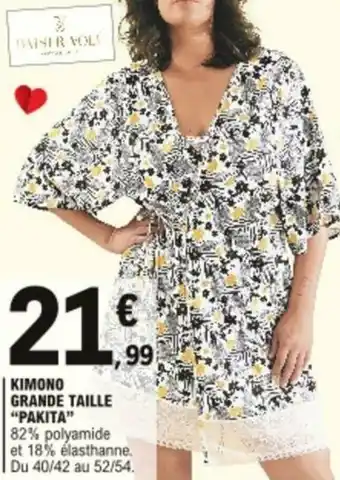 E.Leclerc Kimono grande taille offre