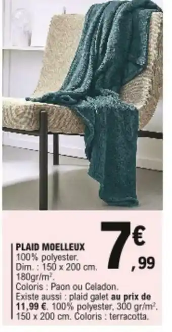 E.Leclerc Plaid moelleux offre