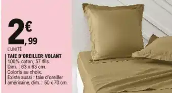 E.Leclerc Taie d'oreiller volant offre
