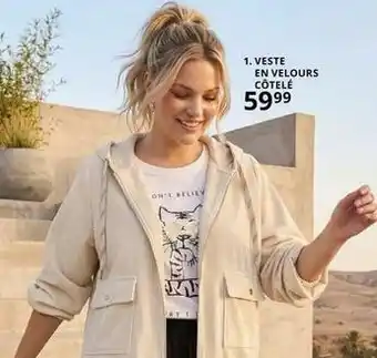 Veste en velours cotele