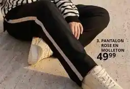 Ulla Popken Pantalon rose en molleton offre