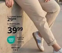 Ulla Popken Oeko-tex - pantalon chino offre