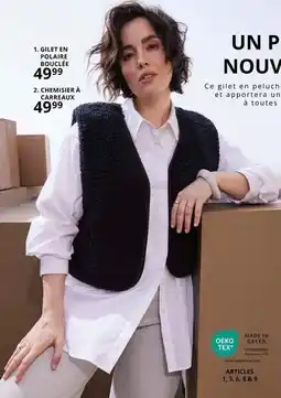 Ulla Popken Polaire - chemiseur avec haut-du-r-œurs offre