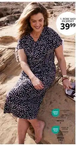 Ulla Popken Midi - robe mini en jersey offre