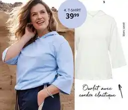Ulla Popken T-shirt cordon classique offre