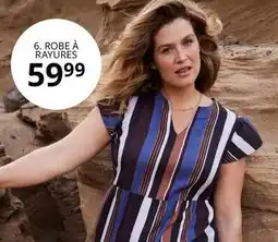 Ulla Popken Robe a rayures offre