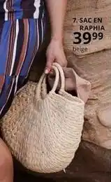 Ulla Popken Sac en raphia offre