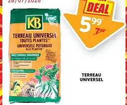 Trafic Kb - terreau universel offre