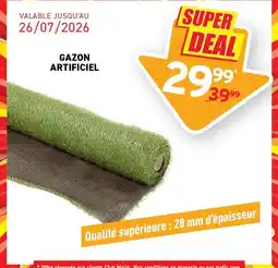 Trafic Gazon artificiel offre