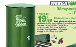Provence Outillage WERKA PRO Récupérez pour l'arrosage offre