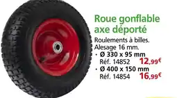 Provence Outillage Roue gonflable axe déporté offre