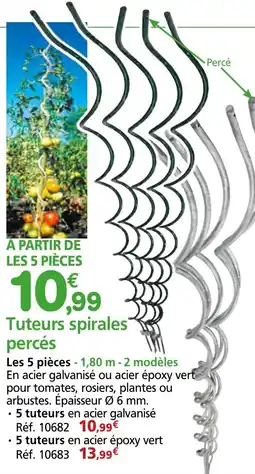 Provence Outillage Tuteurs spirales percés offre