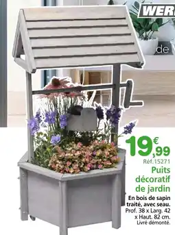 Provence Outillage WERKA PRO Puits décoratif de jardin offre