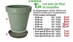 Provence Outillage Pot couleur vert pastel offre