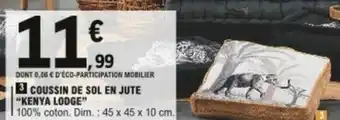 E.Leclerc Coussin de sole en jute offre