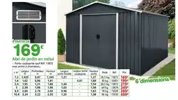 Provence Outillage Abri de jardin en métal offre