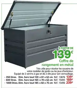Provence Outillage Coffre de rangement en métal offre