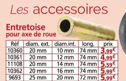Provence Outillage Entretoise pour axe de roue offre