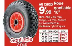 Provence Outillage Roue gonflable 10" offre