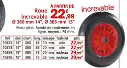 Provence Outillage Roue increvable offre