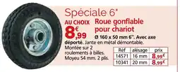Provence Outillage Roue gonflable pour chariot offre