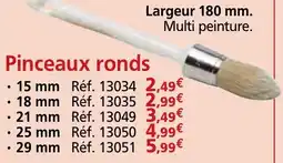 Provence Outillage Pinceaux ronds offre