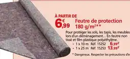 Provence Outillage Feutre de protection offre