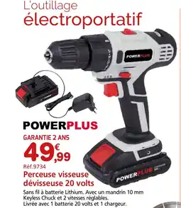Provence Outillage POWERFLUS Perceuse visseuse dévisseuse 20 volts offre