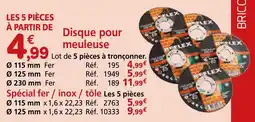Provence Outillage Disque pour meuleuse offre