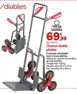 Provence Outillage Chariot diable pliable offre
