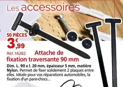 Provence Outillage Attache de fixation traversante 90 mm offre