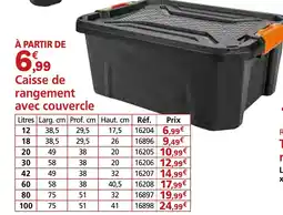 Provence Outillage Caisse de rangement avec couvercle offre