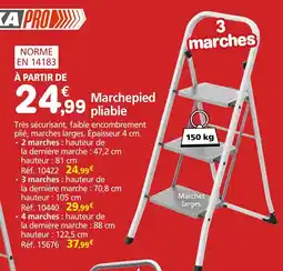 Provence Outillage WERKA PRO Marchepied pliable offre