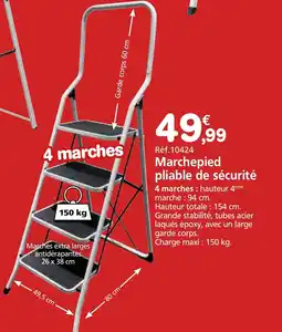 Provence Outillage Marchepied pliable de sécurité offre