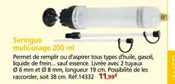 Provence Outillage Seringue multi-usage offre