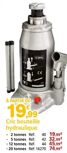 Provence Outillage Cric bouteille hydraulique offre