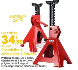 Provence Outillage Chandelles à crémaillère 2 Tonnes offre