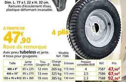 Provence Outillage Roue de remorque offre
