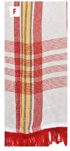 Provence Outillage Rideau marseillais tissé 200 g/m² Rayé rouge offre