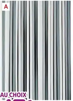 Provence Outillage Rideau portière à lanières plastique souple gris/noir offre
