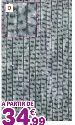 Provence Outillage Rideau portière chenille Gris clair/anthracite offre