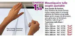 Provence Outillage Moustiquaire tulle souple ajustable offre