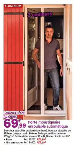 Provence Outillage Porte moustiquaire ,99 enroulable automatique offre